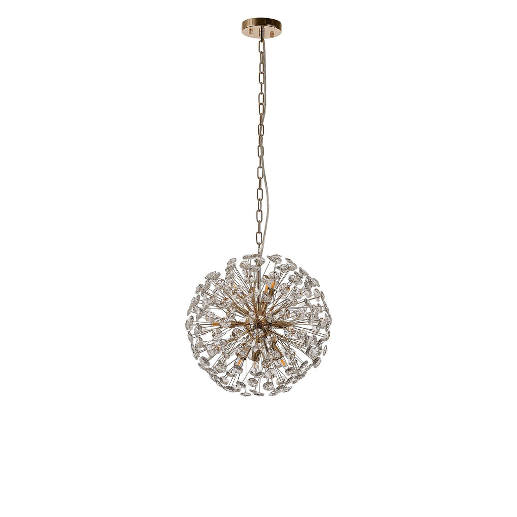 NL99829 Paris 9 Light Pendant French Gold Crystal