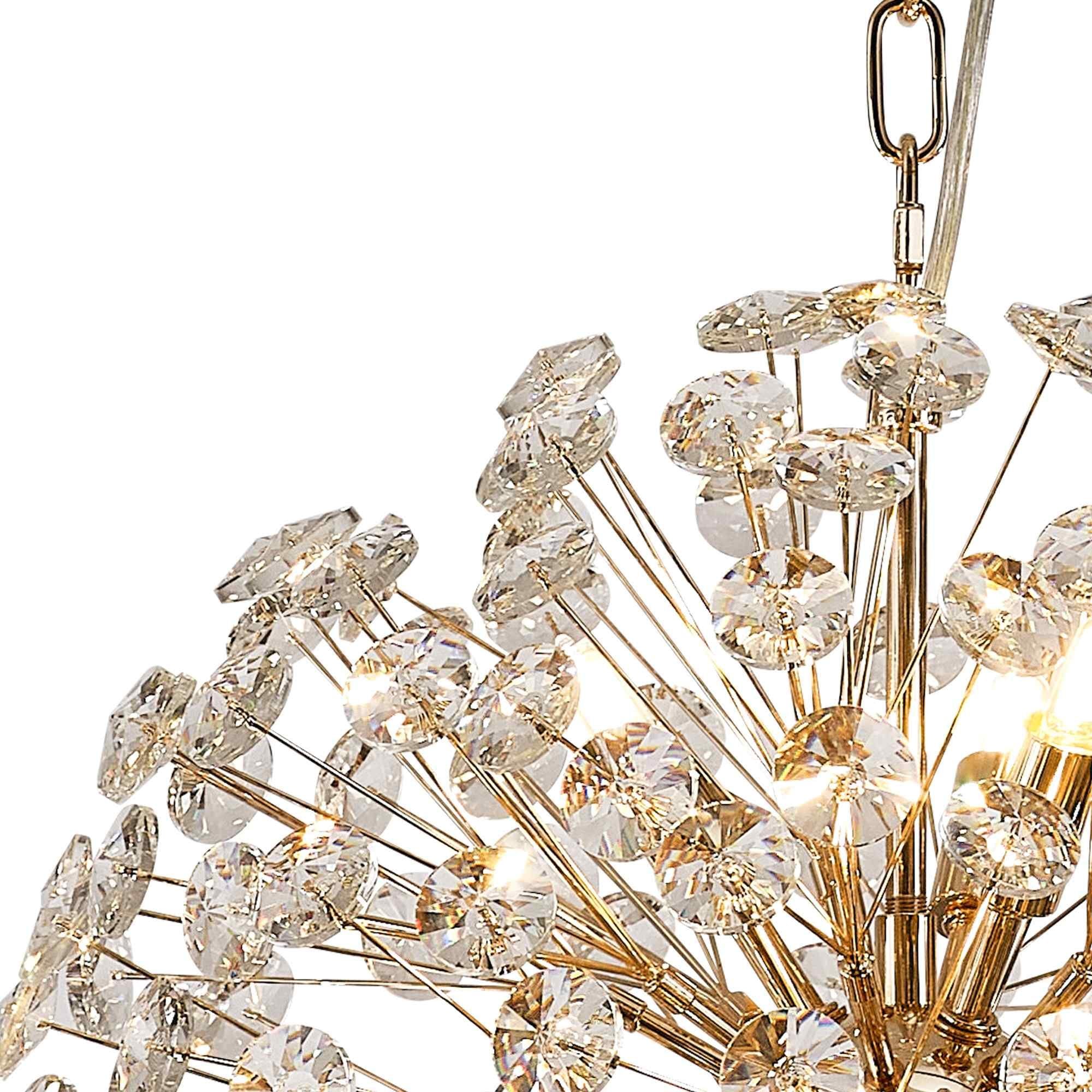 NL99829 Paris 9 Light Pendant French Gold Crystal