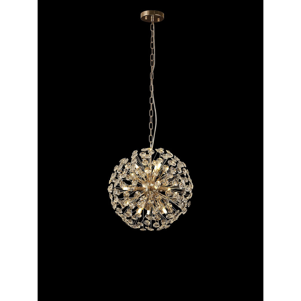 NL99829 Paris 9 Light Pendant French Gold Crystal