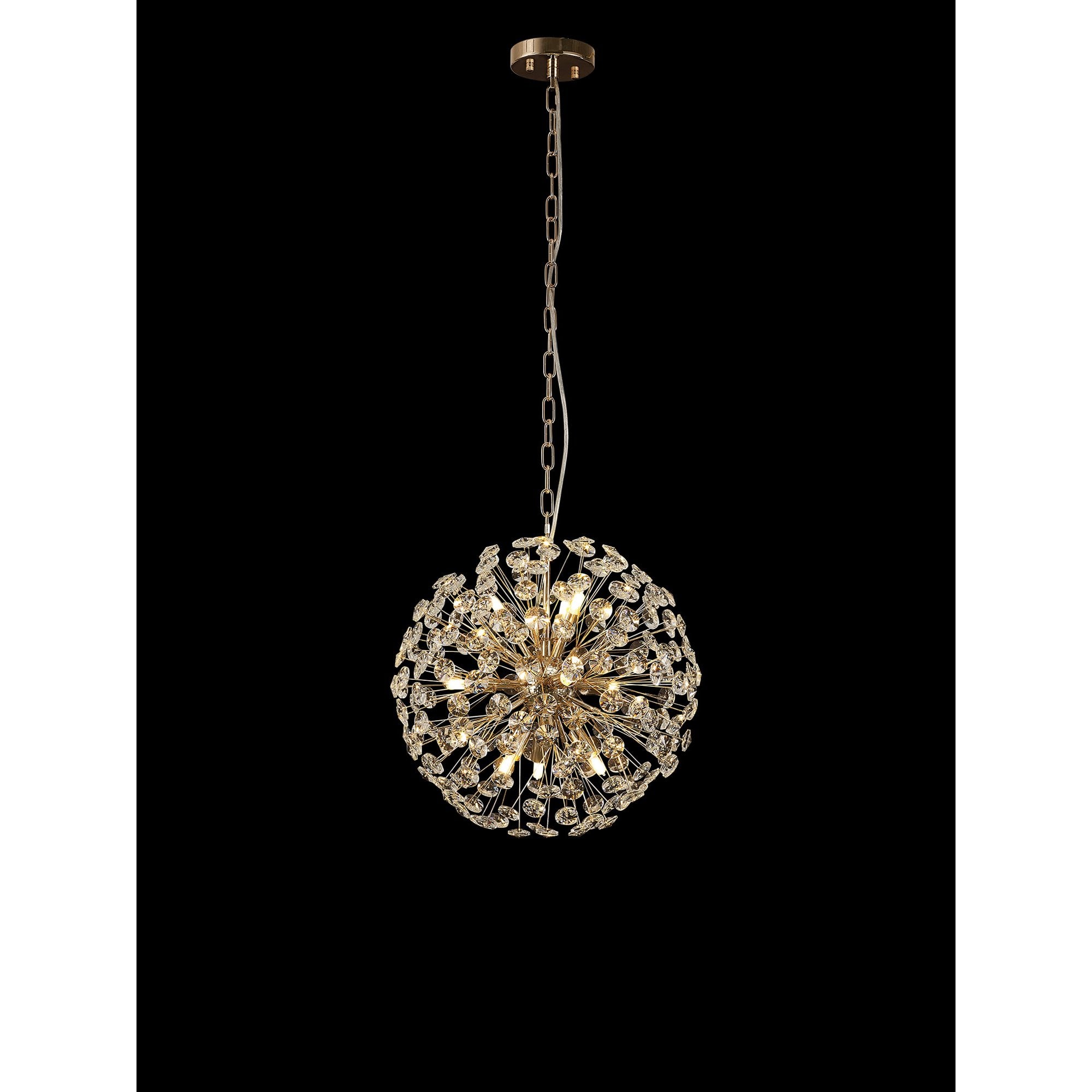 NL99829 Paris 9 Light Pendant French Gold Crystal