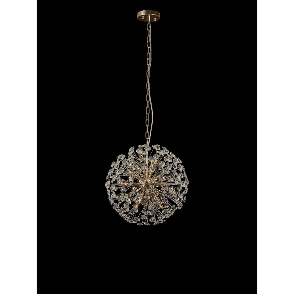 NL99829 Paris 9 Light Pendant French Gold Crystal