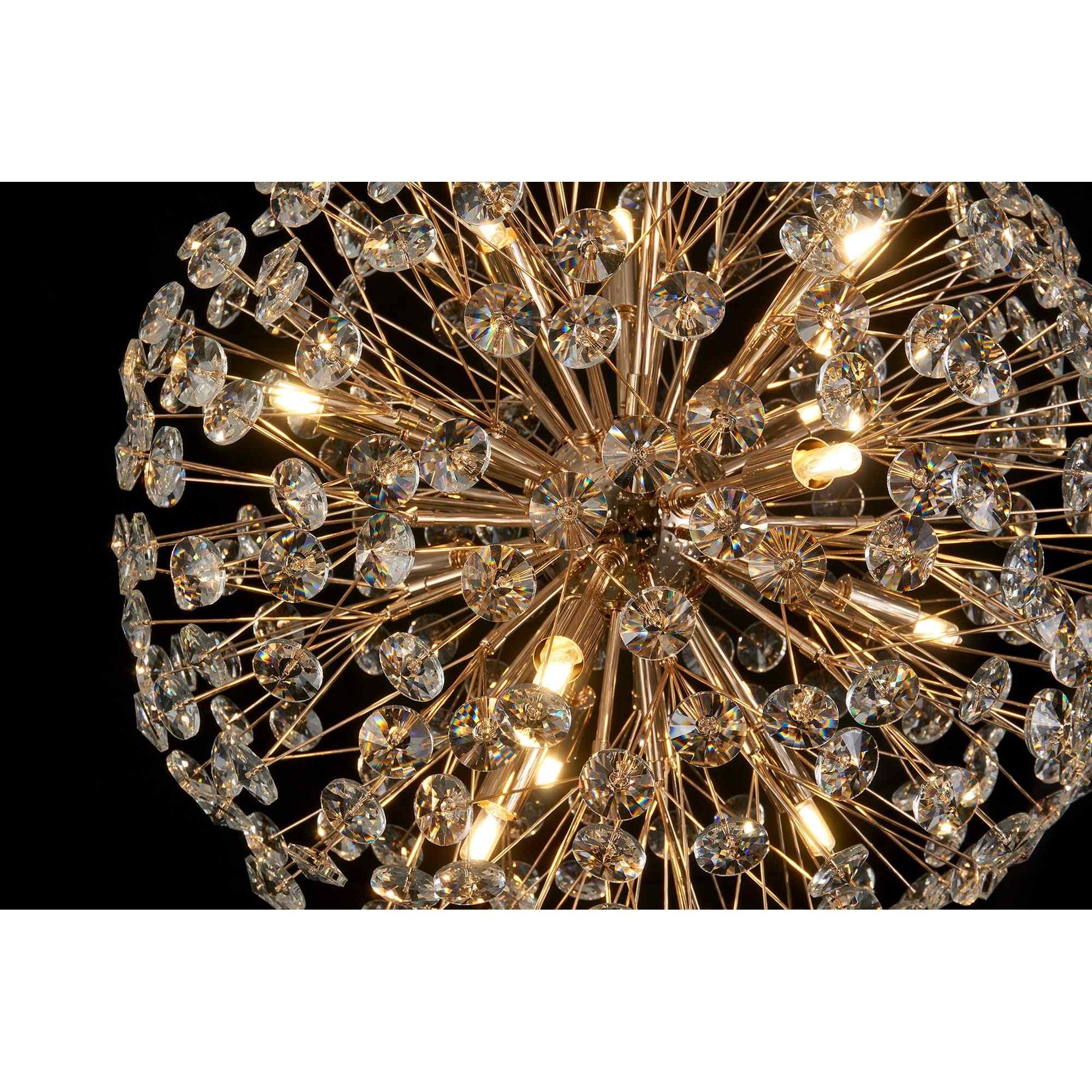 NL99829 Paris 9 Light Pendant French Gold Crystal