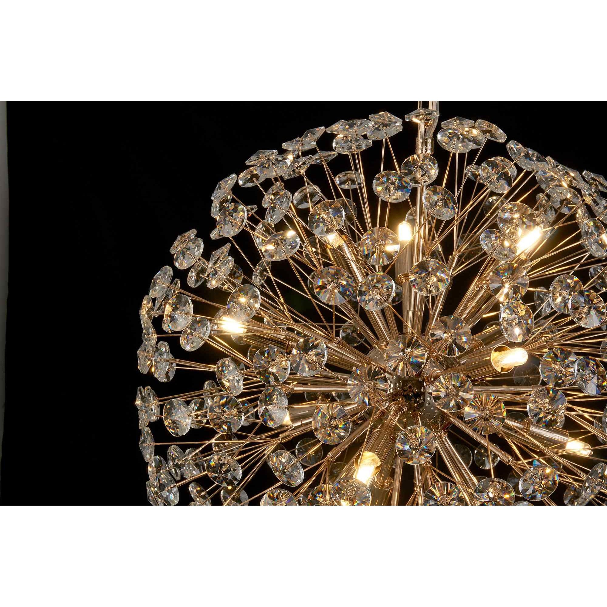 NL99829 Paris 9 Light Pendant French Gold Crystal