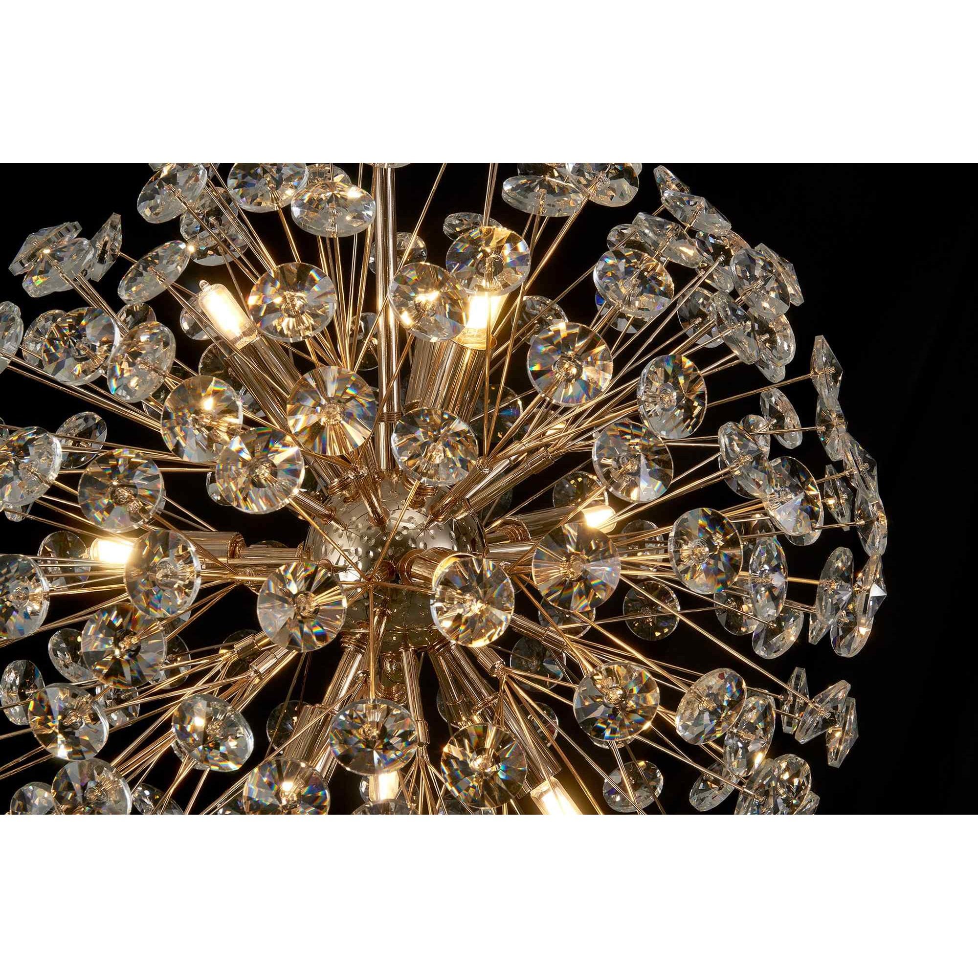 NL99829 Paris 9 Light Pendant French Gold Crystal