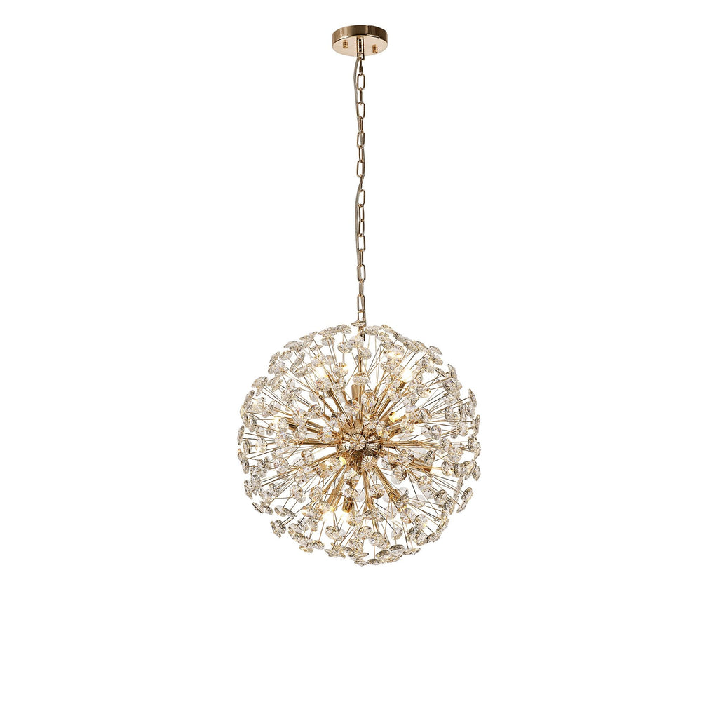 NL99839 Paris 12 Light Pendant French Gold Crystal