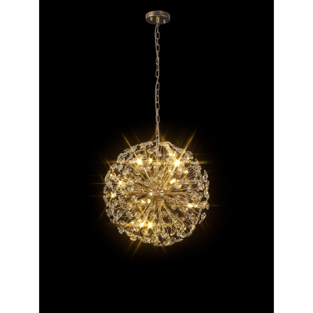 NL99839 Paris 12 Light Pendant French Gold Crystal
