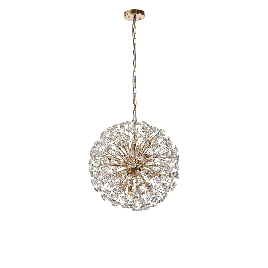 NL99839 Paris 12 Light Pendant French Gold Crystal