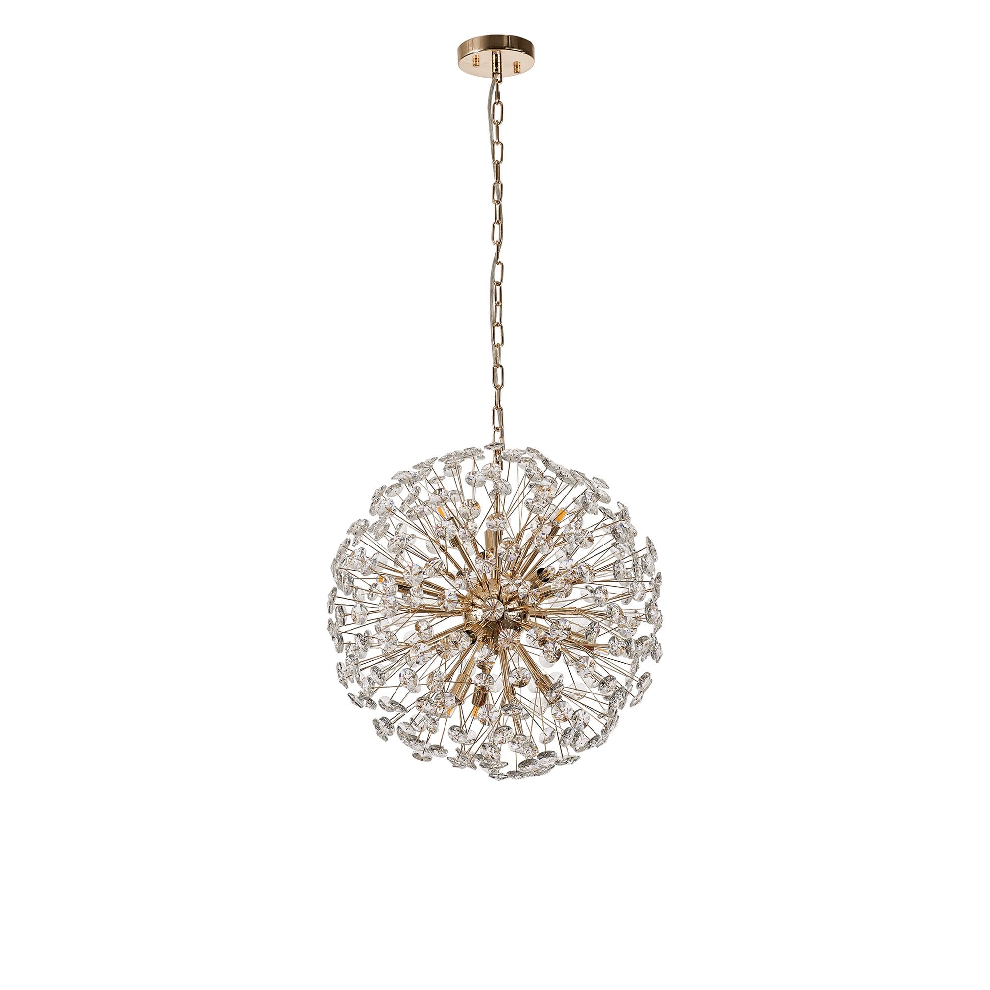 NL99839 Paris 12 Light Pendant French Gold Crystal