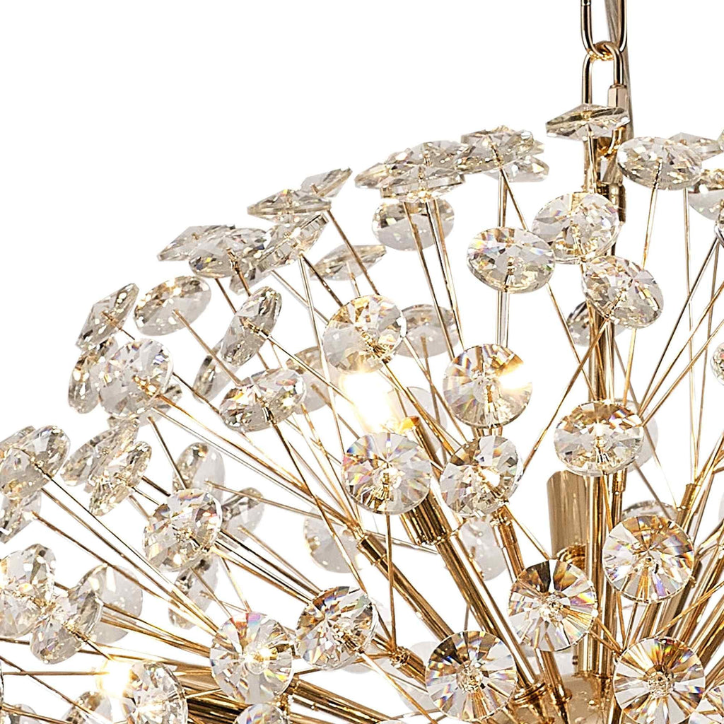 NL99839 Paris 12 Light Pendant French Gold Crystal
