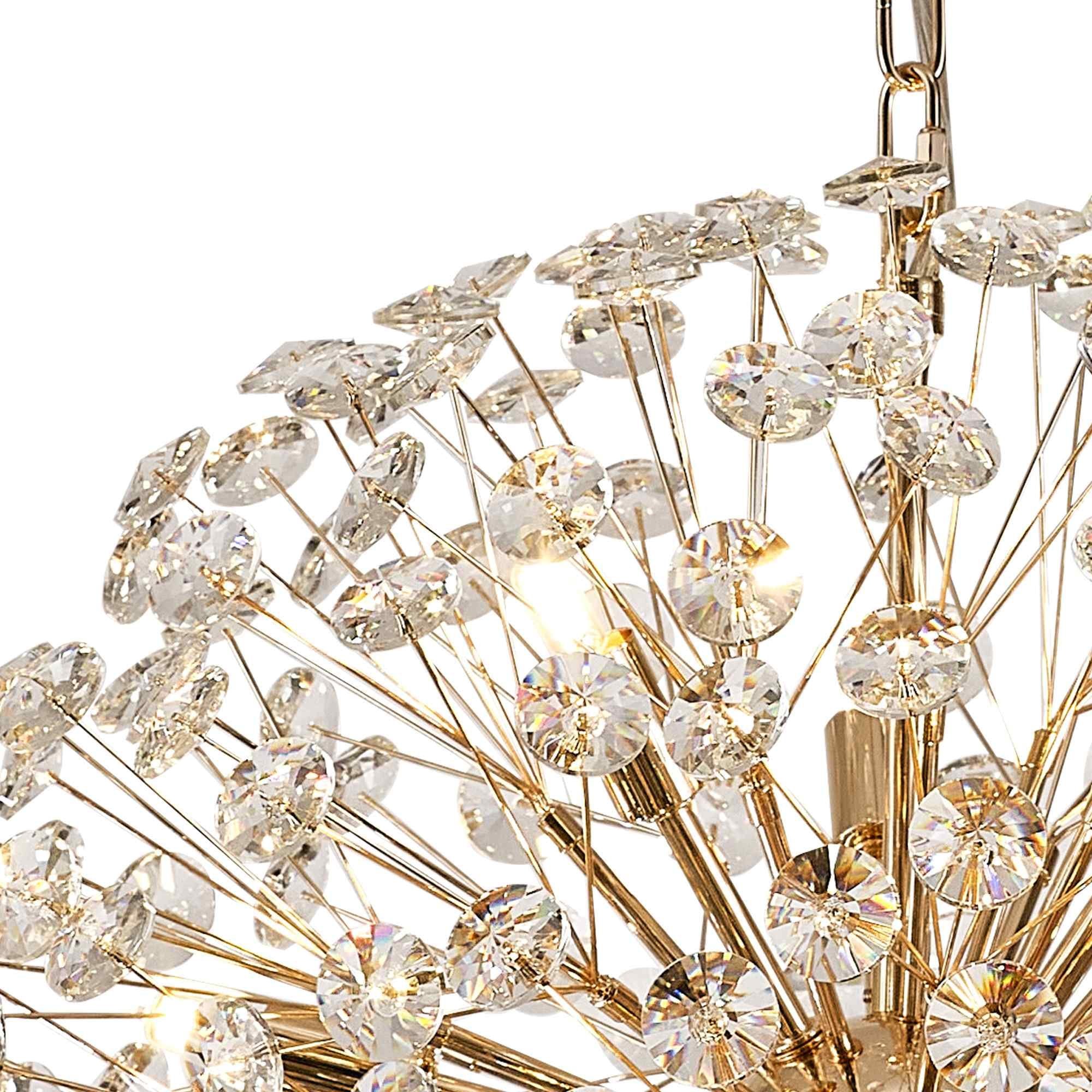 NL99839 Paris 12 Light Pendant French Gold Crystal
