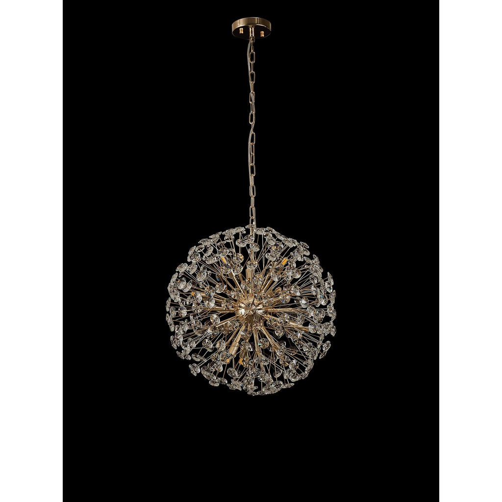 NL99839 Paris 12 Light Pendant French Gold Crystal