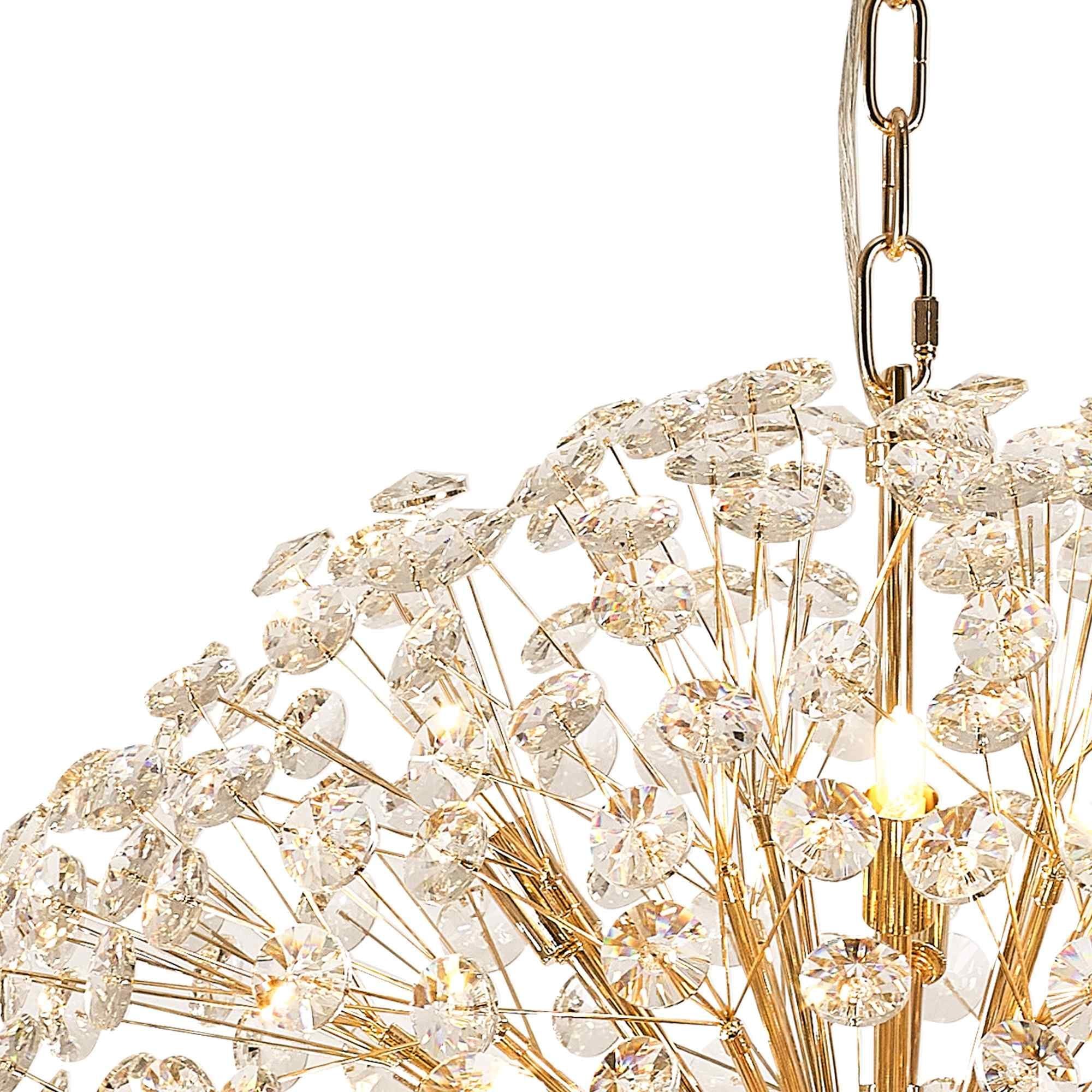 NL99849 Paris 16 Light Pendant French Gold Crystal
