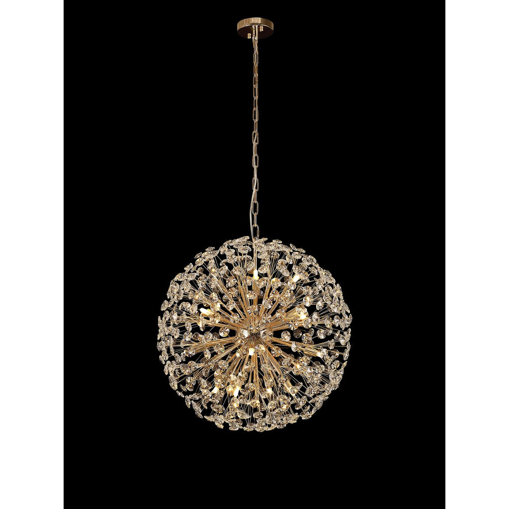 NL99849 Paris 16 Light Pendant French Gold Crystal