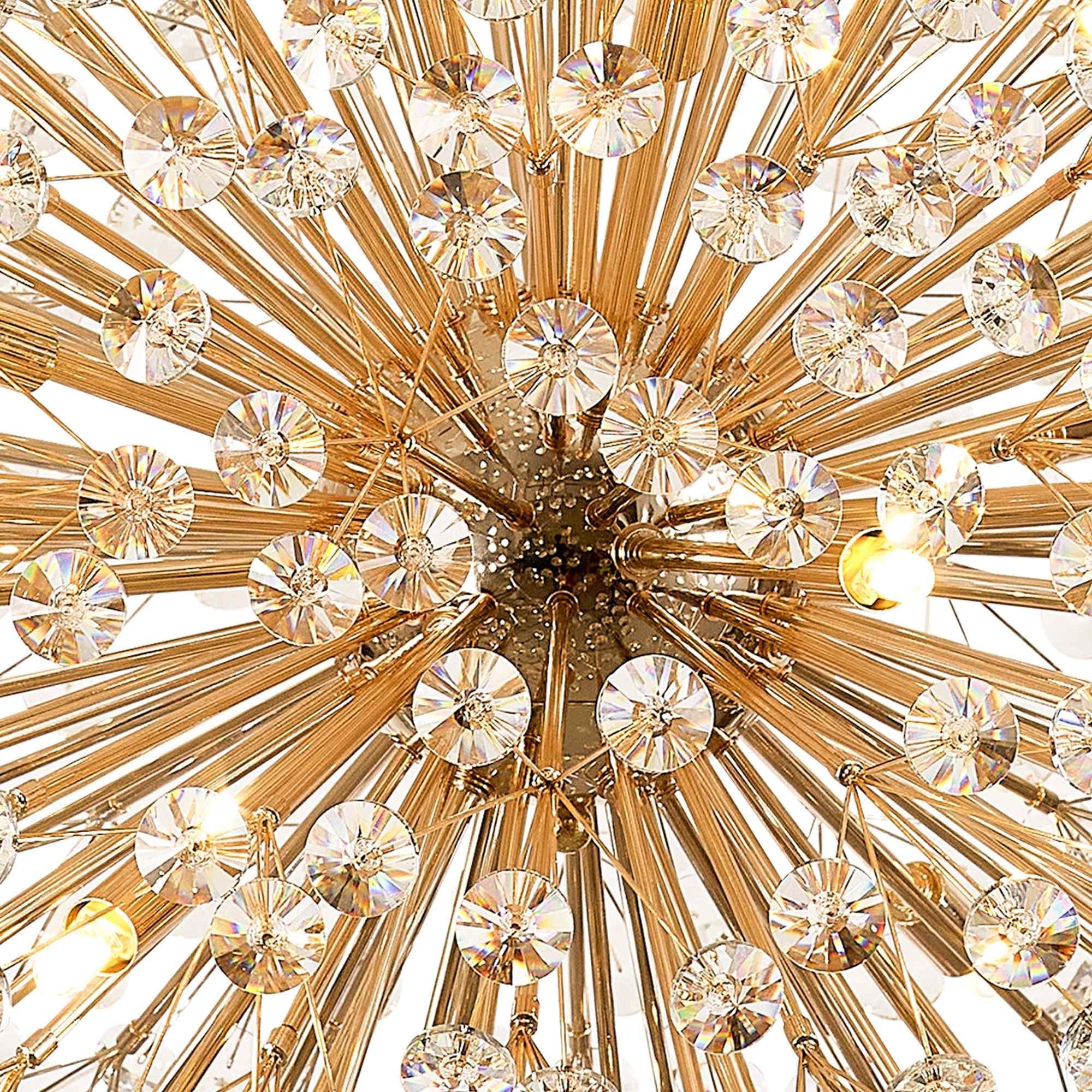 NL99859 Paris 24 Light Pendant French Gold Crystal
