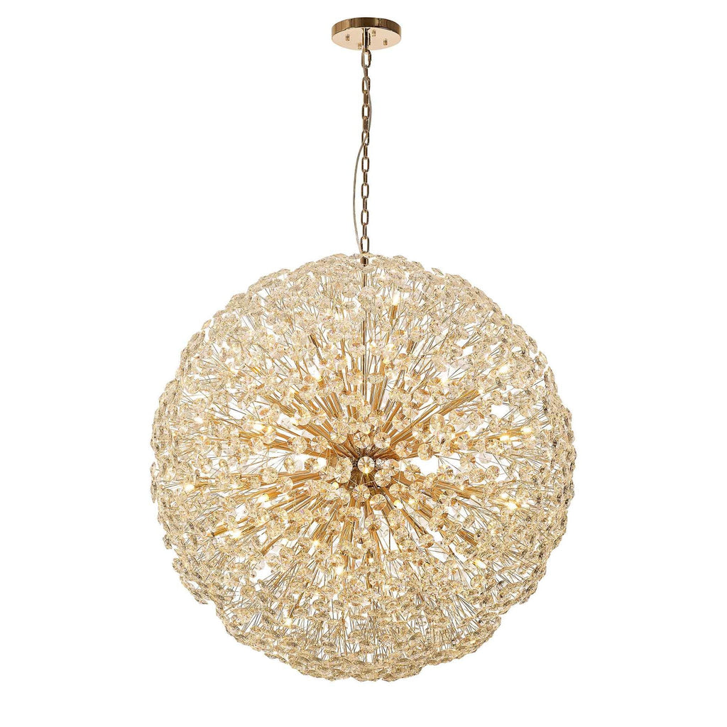 NL99879 Paris 64 Light Pendant French Gold Crystal