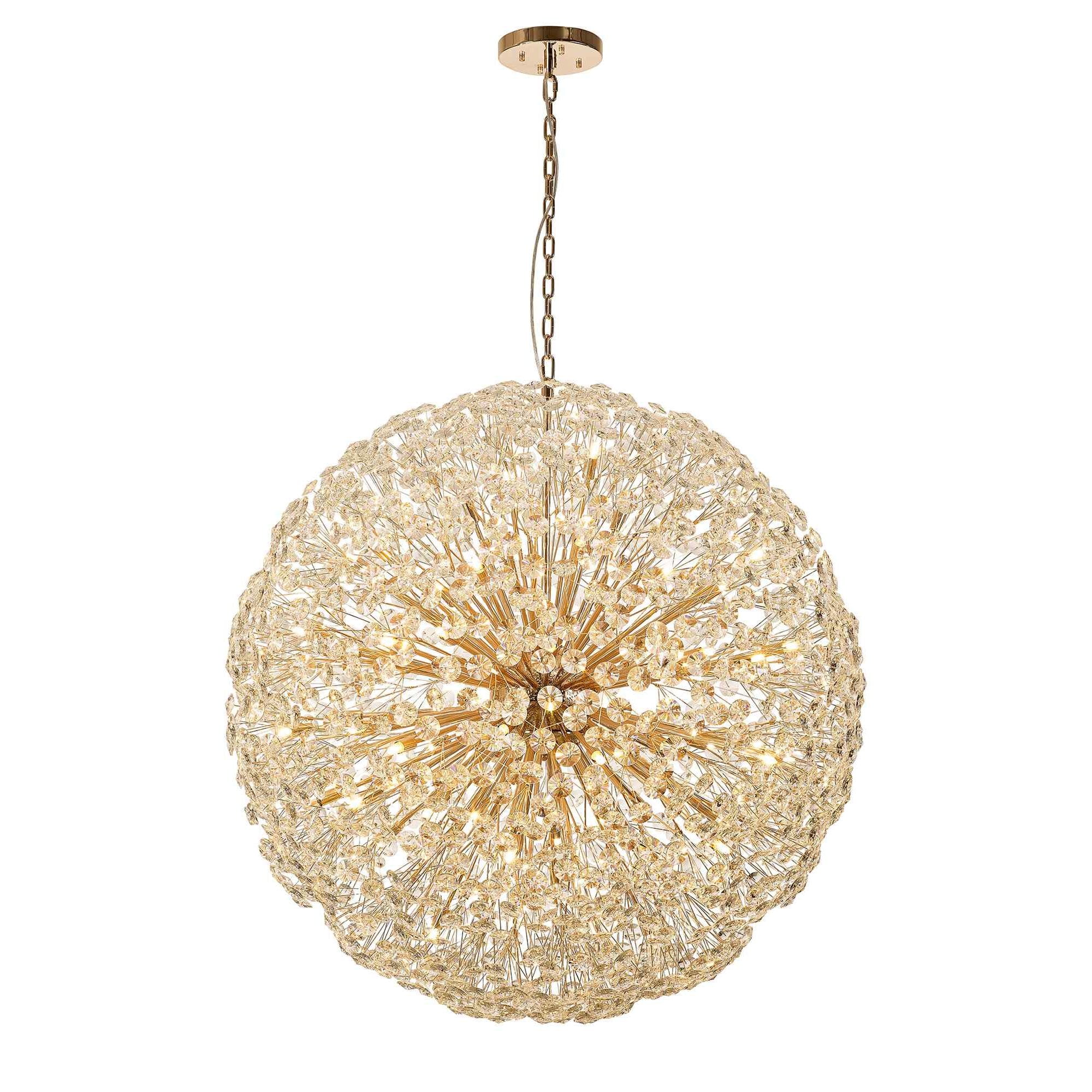 NL99879 Paris 64 Light Pendant French Gold Crystal