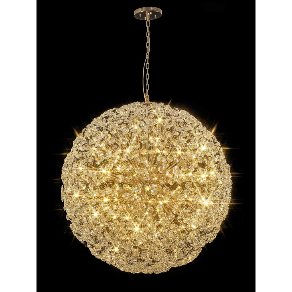 NL99879 Paris 64 Light Pendant French Gold Crystal