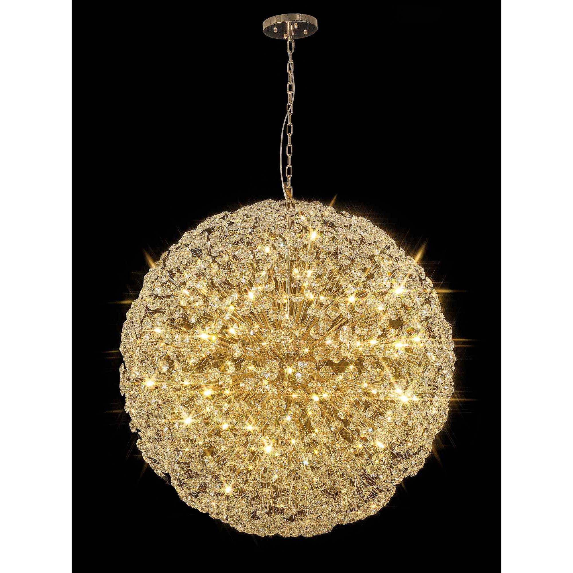 NL99879 Paris 64 Light Pendant French Gold Crystal