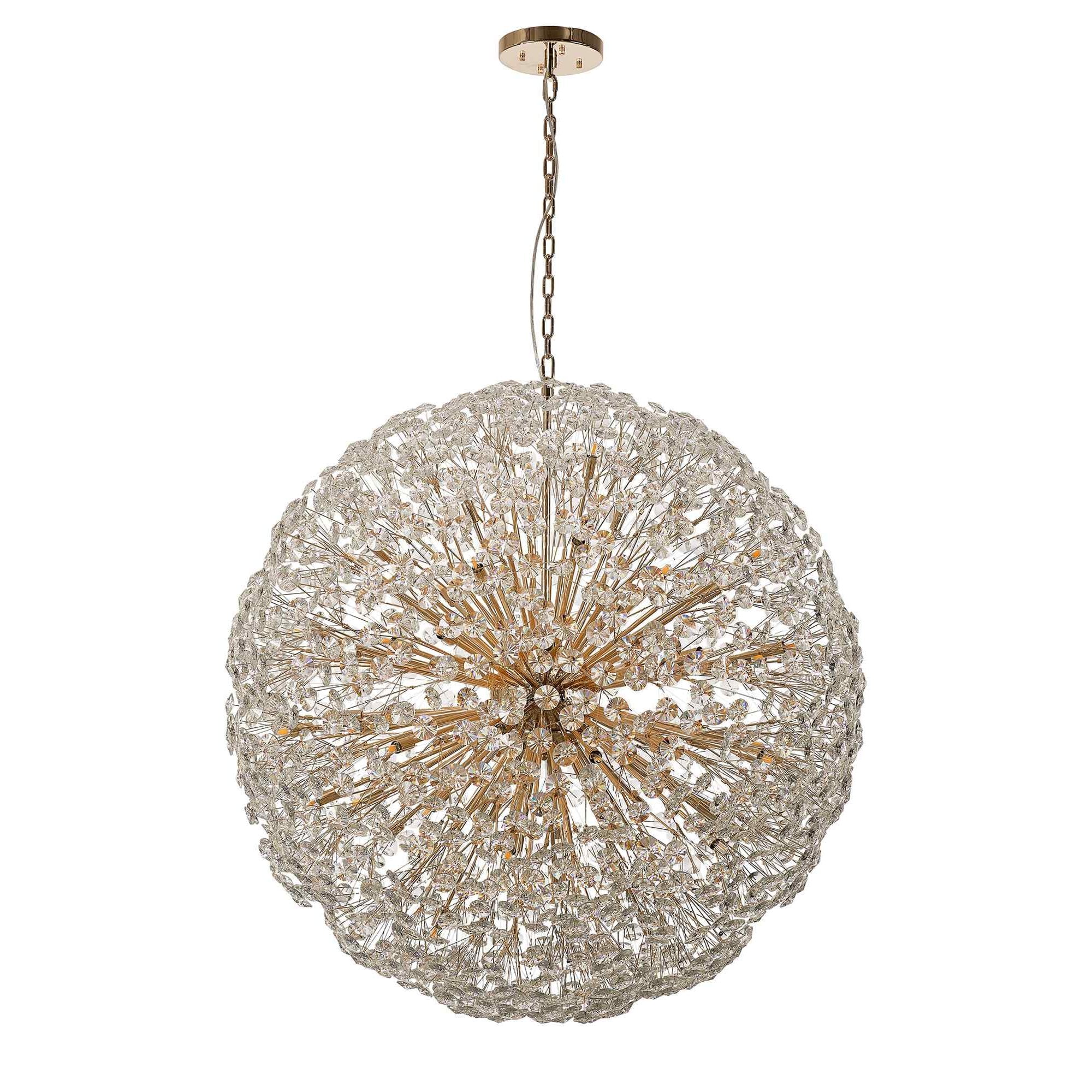 NL99879 Paris 64 Light Pendant French Gold Crystal
