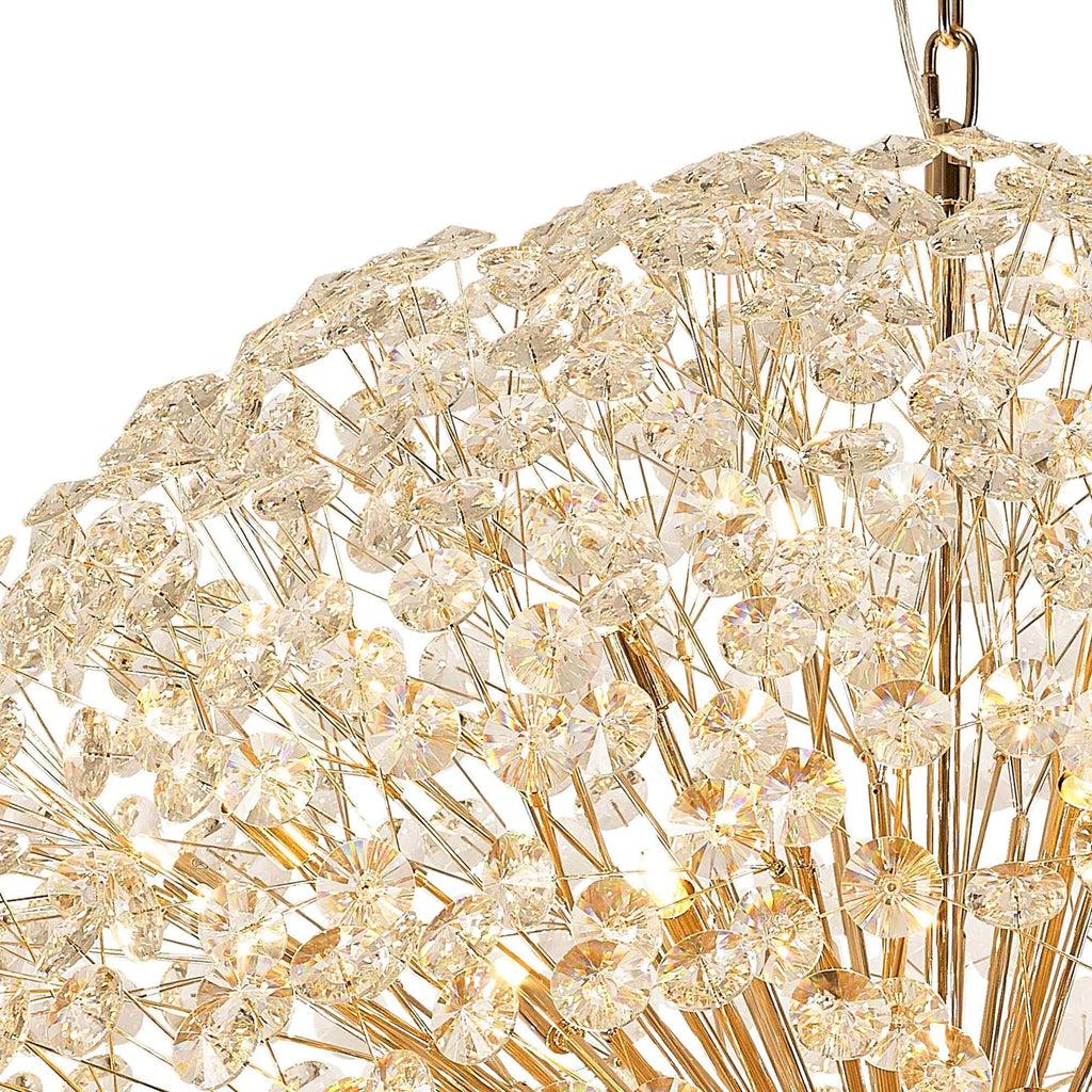 NL99879 Paris 64 Light Pendant French Gold Crystal
