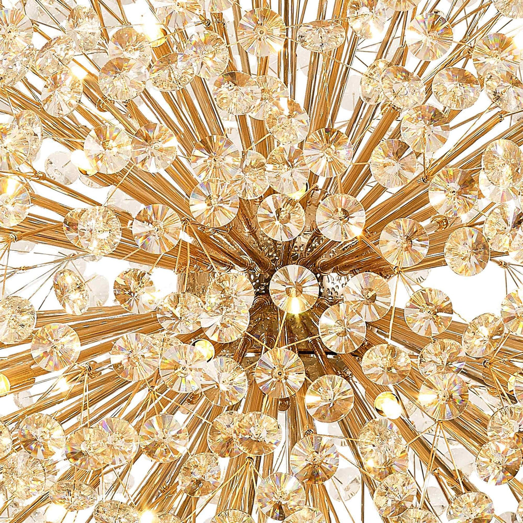 NL99879 Paris 64 Light Pendant French Gold Crystal