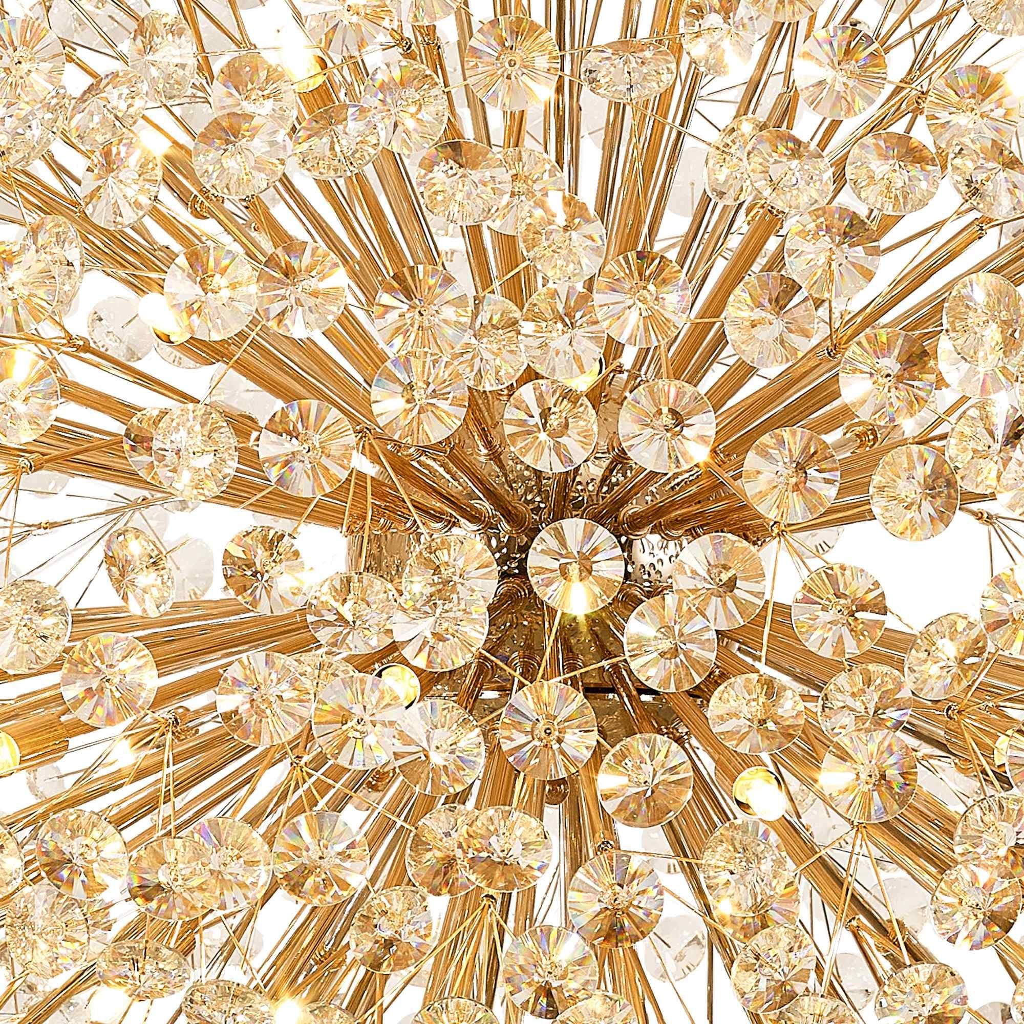 NL99879 Paris 64 Light Pendant French Gold Crystal
