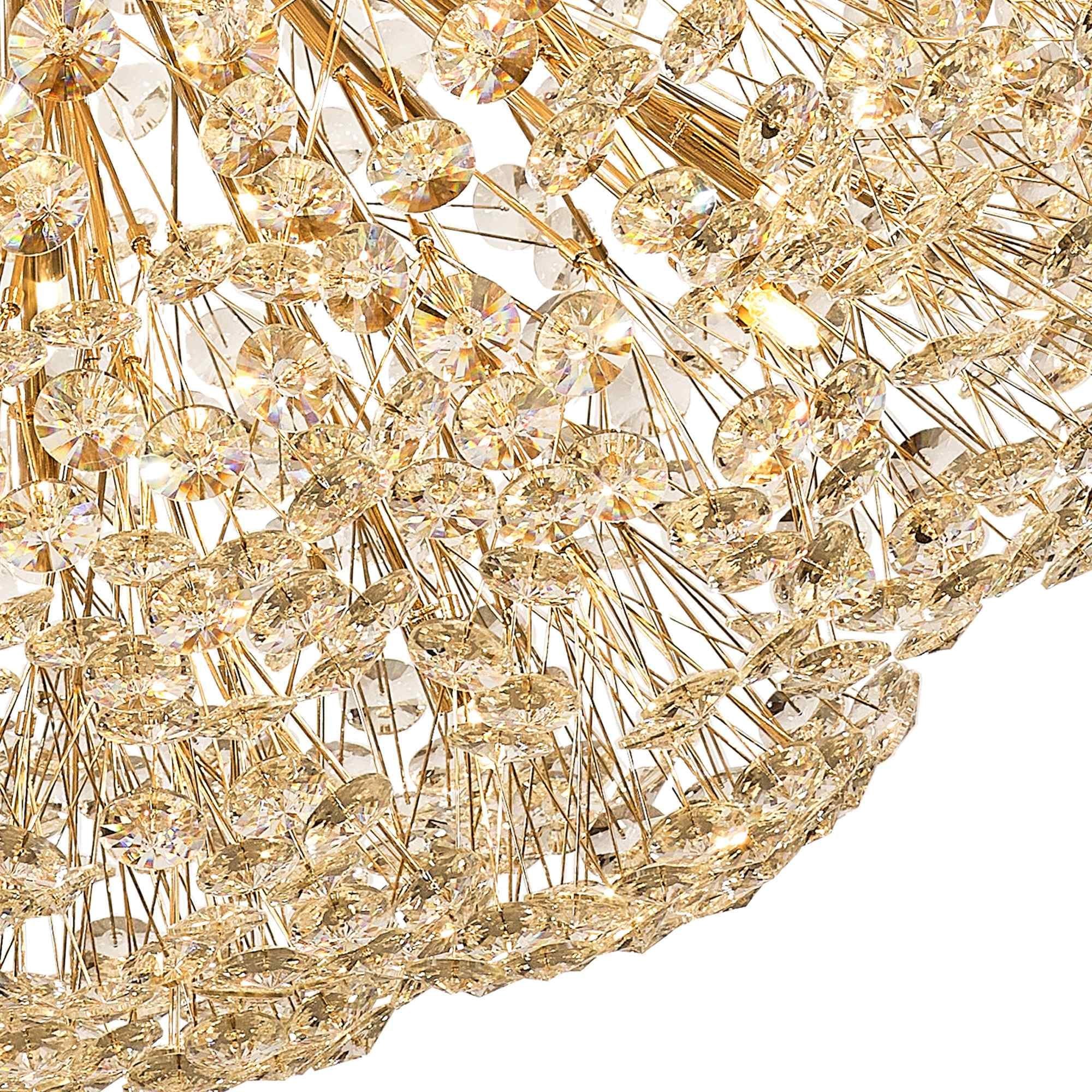 NL99879 Paris 64 Light Pendant French Gold Crystal