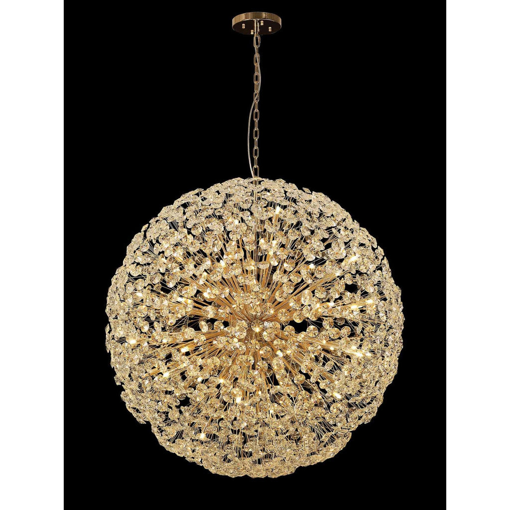 NL99879 Paris 64 Light Pendant French Gold Crystal