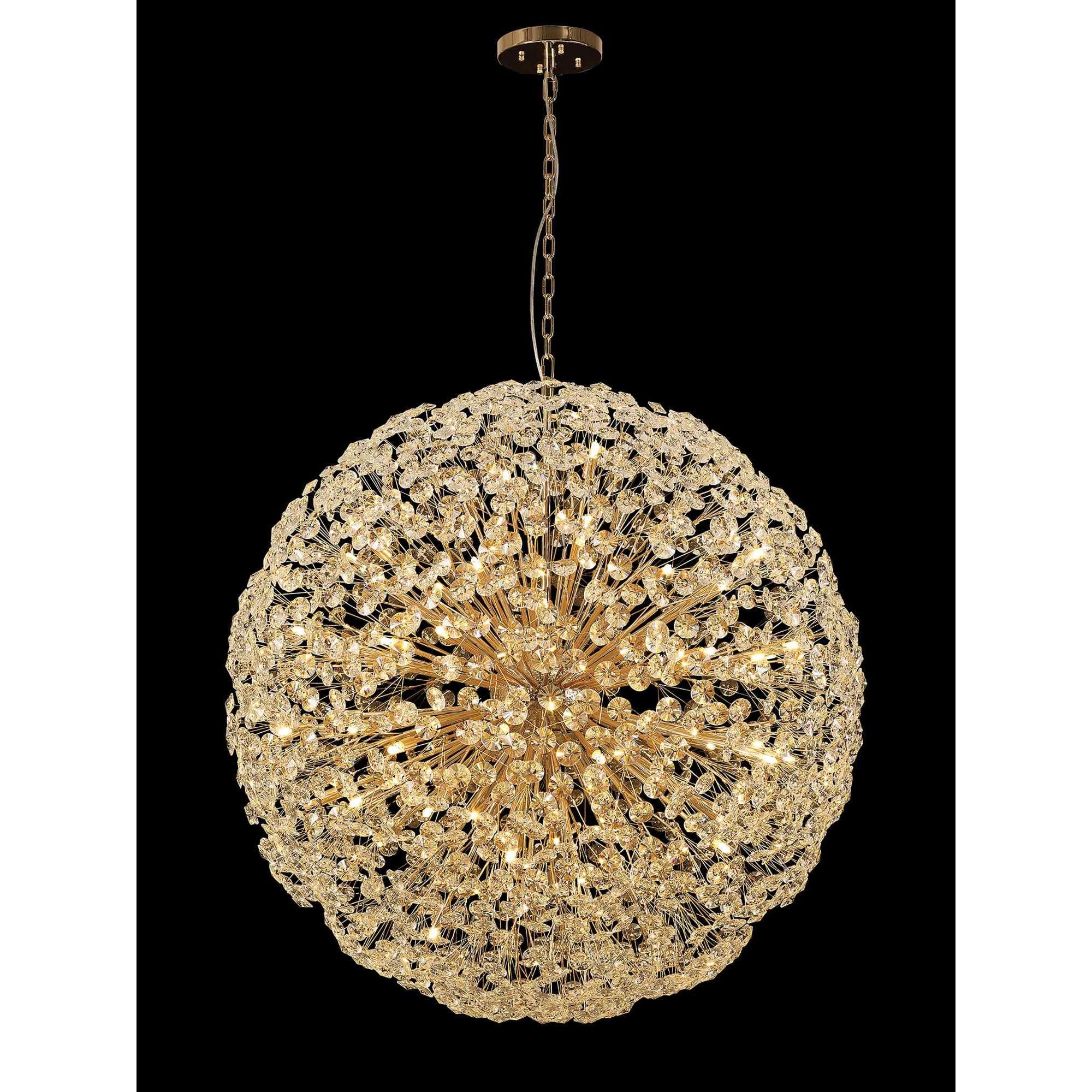 NL99879 Paris 64 Light Pendant French Gold Crystal