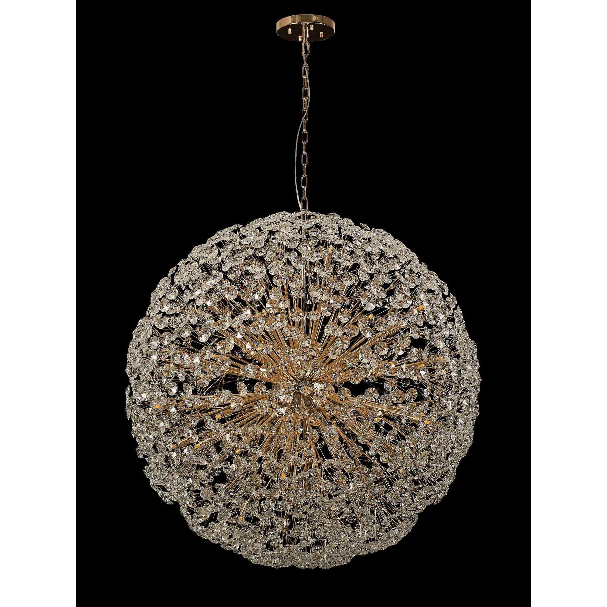 NL99879 Paris 64 Light Pendant French Gold Crystal