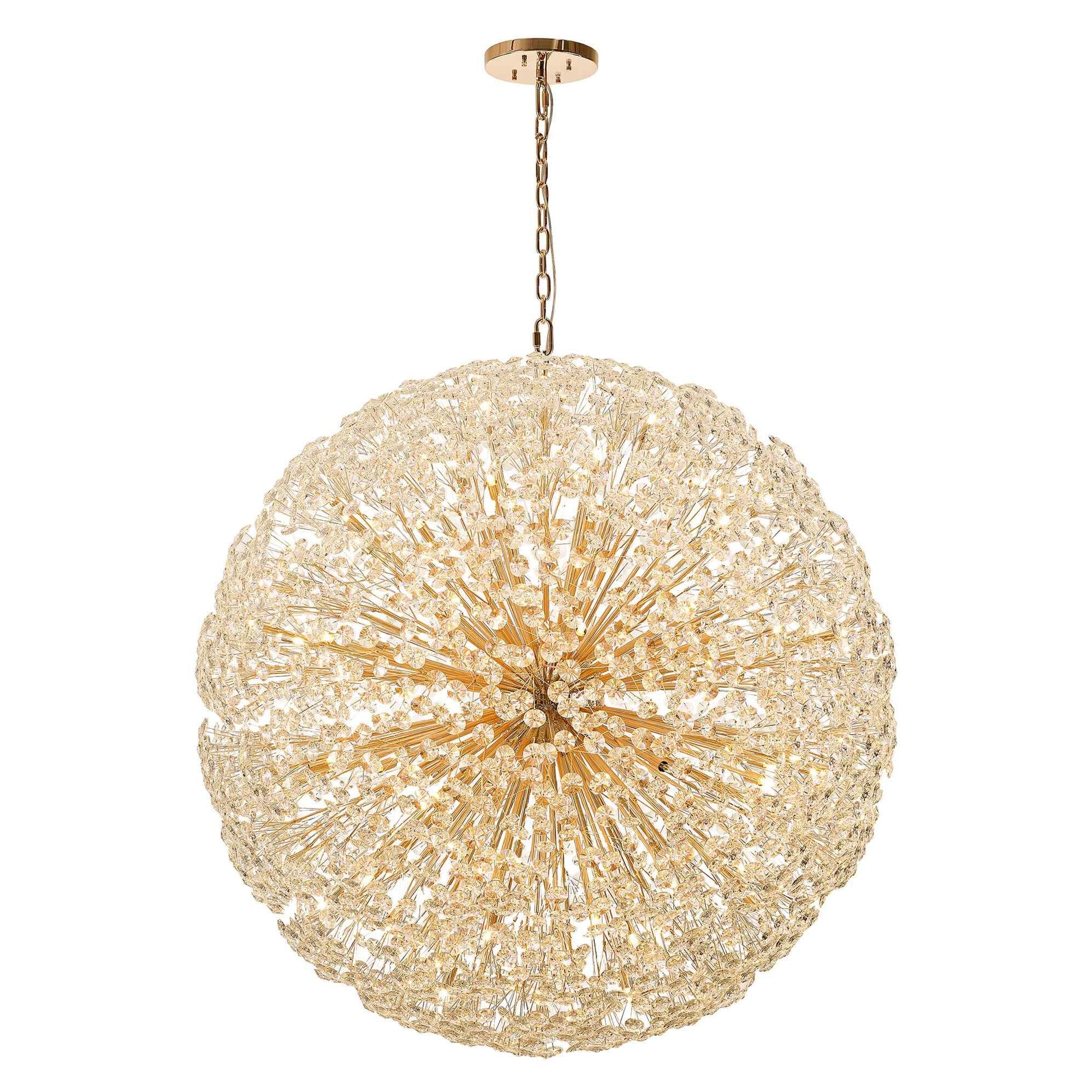 NL99889 Paris 84 Light Pendant French Gold Crystal