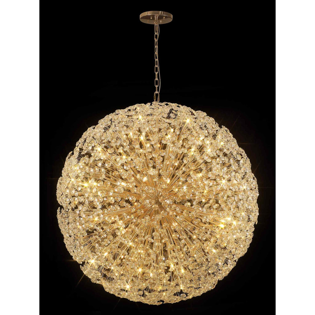NL99889 Paris 84 Light Pendant French Gold Crystal