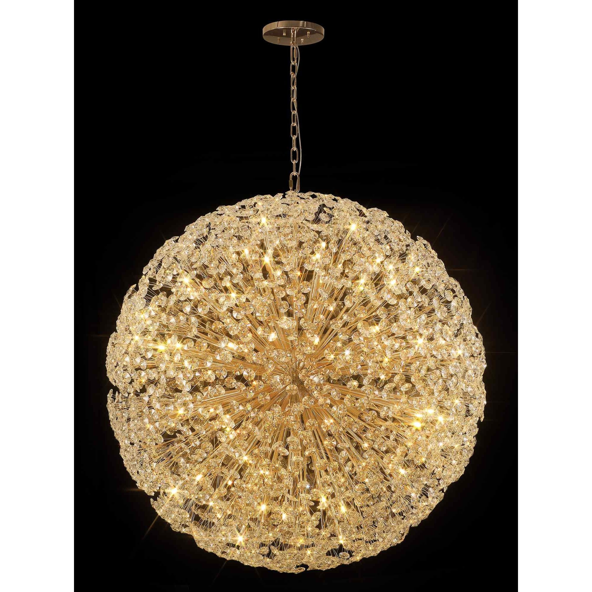 NL99889 Paris 84 Light Pendant French Gold Crystal