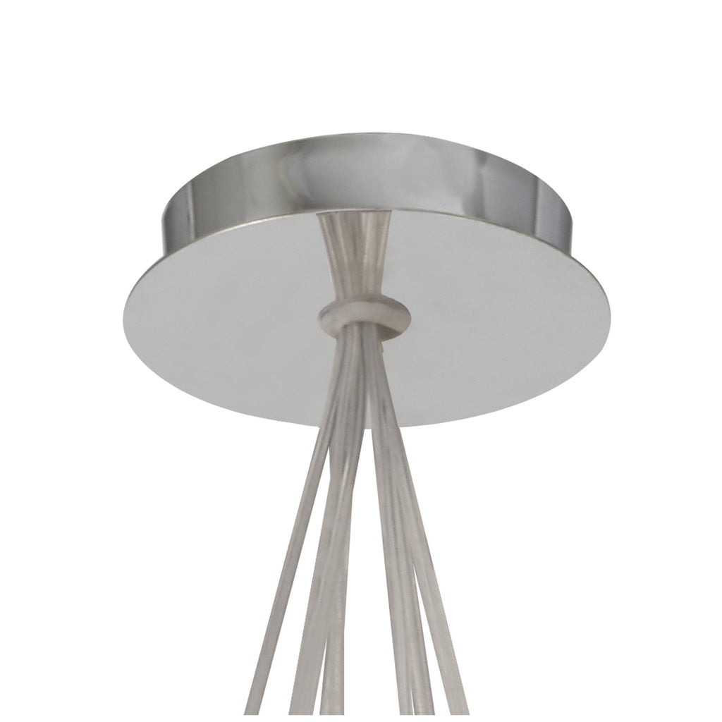 NLK04919 Paris 7 Light Cluster Pendant Polished Chrome Crystal