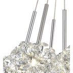 NLK04919 Paris 7 Light Cluster Pendant Polished Chrome Crystal