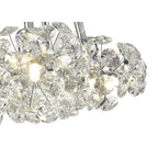 NLK04919 Paris 7 Light Cluster Pendant Polished Chrome Crystal