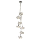 NLK04919 Paris 7 Light Cluster Pendant Polished Chrome Crystal