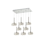 NLK04979 Paris 8 Light Pendant Polished Chrome Crystal