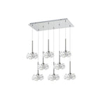 NLK04979 Paris 8 Light Pendant Polished Chrome Crystal