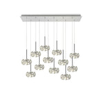 NLK05029 Paris 12 Light Linear Pendant Polished Chrome Crystal