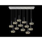 NLK05029 Paris 12 Light Linear Pendant Polished Chrome Crystal