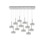 NLK05029 Paris 12 Light Linear Pendant Polished Chrome Crystal