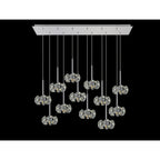 NLK05029 Paris 12 Light Linear Pendant Polished Chrome Crystal
