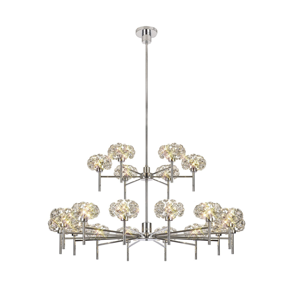 NLK05049 Paris  20 Light Chandelier Polished Chrome Crystal