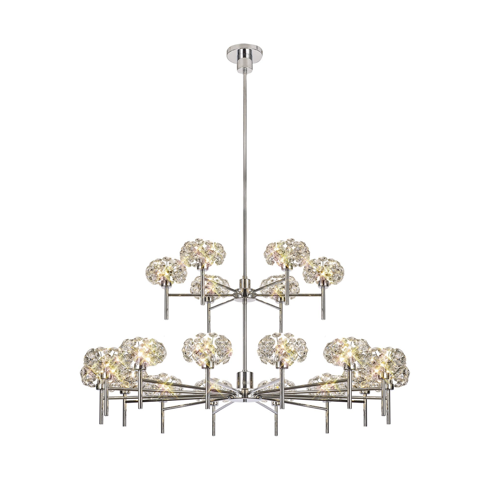 NLK05049 Paris  20 Light Chandelier Polished Chrome Crystal
