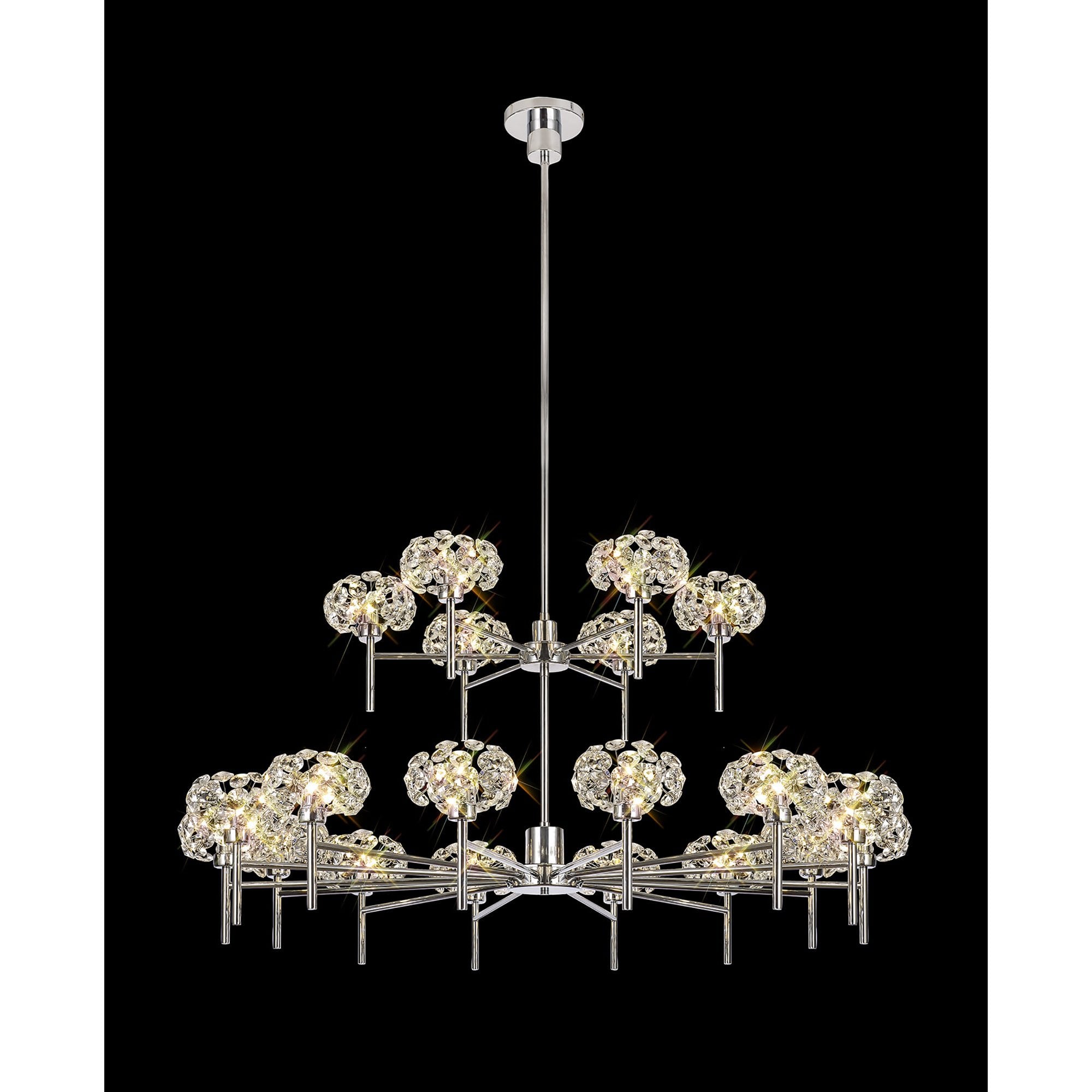 NLK05049 Paris  20 Light Chandelier Polished Chrome Crystal
