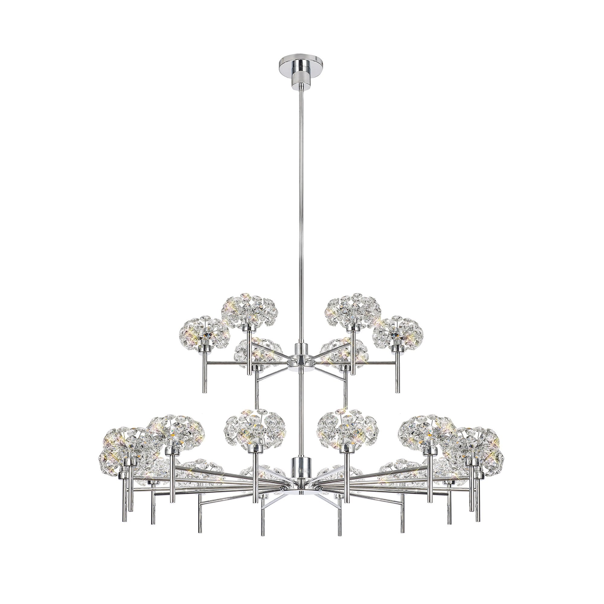 NLK05049 Paris  20 Light Chandelier Polished Chrome Crystal