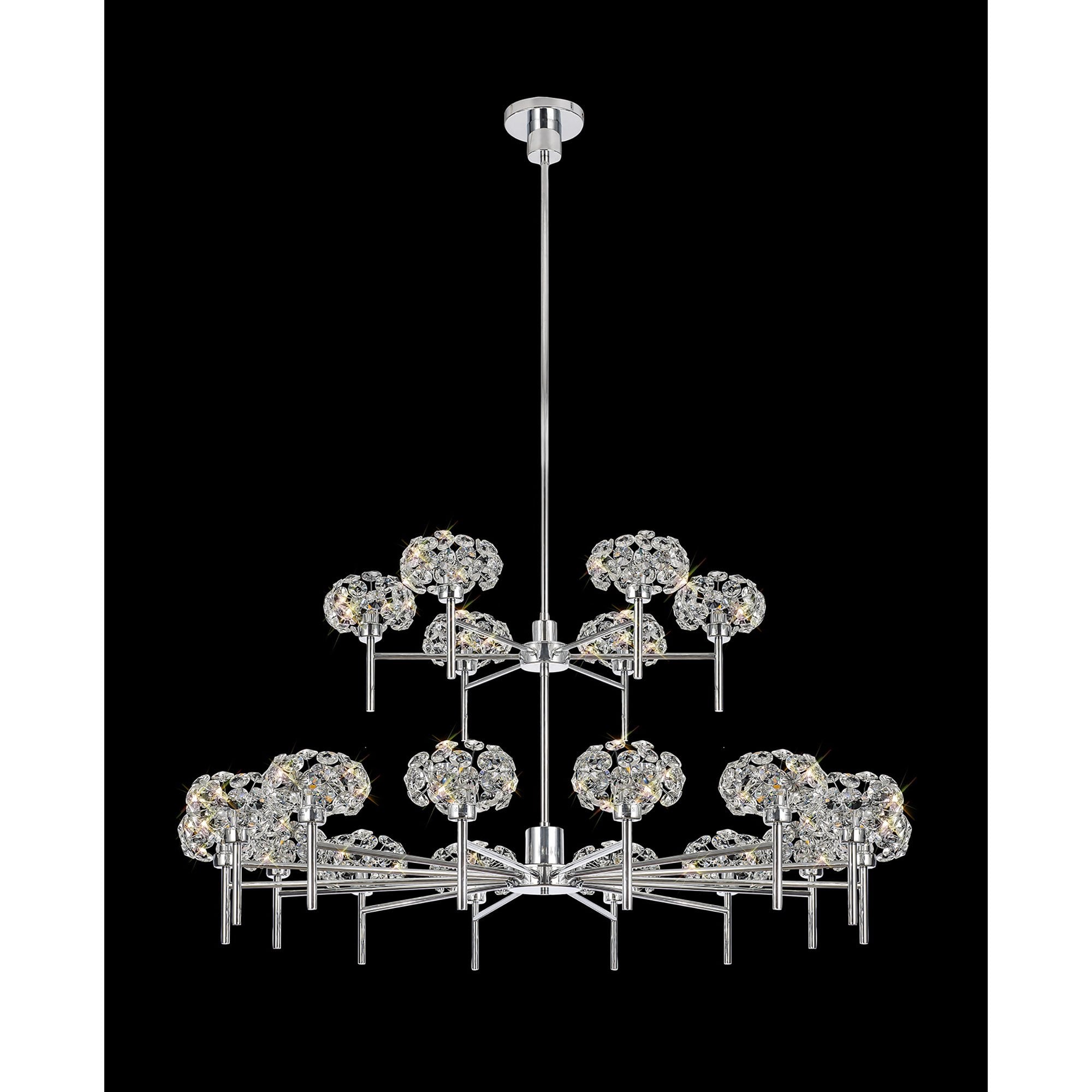 NLK05049 Paris  20 Light Chandelier Polished Chrome Crystal