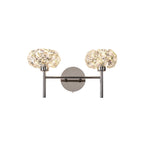 NLK05059 Paris 2 Light Wall Light Polished Chrome Crystal