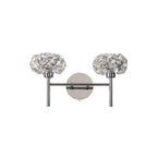 NLK05059 Paris 2 Light Wall Light Polished Chrome Crystal